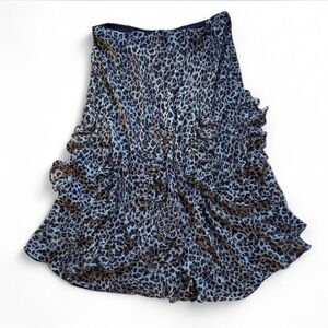 Y2K Lauren Ralph Lauren Leopard Ruffle Skirt ✨